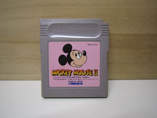 ゲームボーイ　(GAME　BOY)　用ソフト   KEMCO  ミッキーマウス II(箱説なし)
