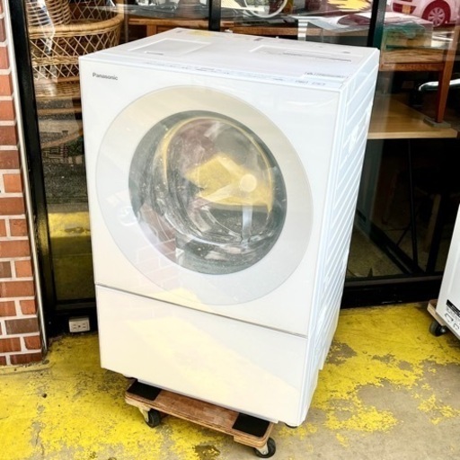 《売約済》【池上店】パナソニック Panasonic ななめドラム式洗濯機 Cuble キューブル ドラム式 洗濯乾燥機 [ 洗濯 7kg 乾燥 3.5kg 左開き ホワイト系 ]  左開き マットホワイト NA-VG740L 検) NA-VG770 NA-VG740 NA-VG780 　ドラム洗濯機　ドラム式洗濯機　洗濯機　乾燥機　乾燥付き　乾燥機能付き　2020年　まとめ洗い 運搬無料エリア有 / 大田区 リサイクルショップ ランバールーム 池上店 ◀︎ 池上駅 大森駅 蒲田駅 最寄り