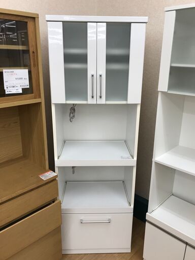 ★ジモティ割あり★ 食器棚　ホワイト　 H175×W59×D142　 クリーニング済み KJ5551