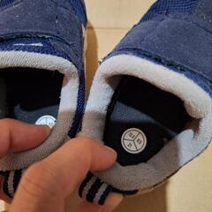 ASICS アシックス 13.0 13.0cm ネイビー スニーカー 靴 外履きの画像