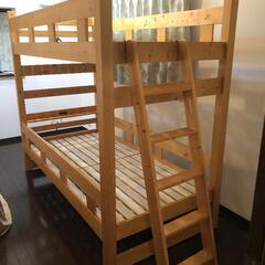 家具 二段ベッド　コンセント　宮付きの画像