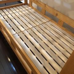 家具 二段ベッド　コンセント　宮付きの画像