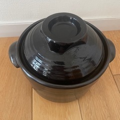 ※引き渡し先決定しています【急募】炊飯土鍋（二重蓋）三号炊き