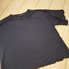 トップス Tシャツ ネイビー M 紺 無地 シンプル カットソーの画像
