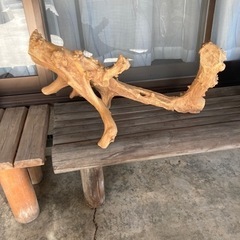 インテリア　木の置き物の画像