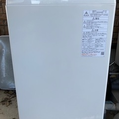 2021年製　東芝　洗濯機　AW-45M9(W)美品の画像