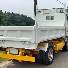 【J-0014】三菱 キャンター FE71DD ローダーダンプ H20年式 4ナンバー 低床 3tダンプ 1年車検付き メッキパーツ ルーフラック付 新明和の画像