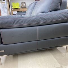 KELVIN GIORMANI 2Pワイド・ソファ 本革 ダークグレー 値下げ】KELVIN GIORMANI 2Pワイド・ソファ 本革 ダークグレー 値下げ