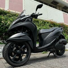 【普通免許仕様もOK】トリシティ155ABS SG37J 2.5万km台 人気のマットブラック ★TRIX★の画像