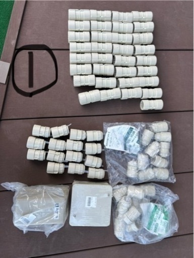 電線、PF管、PF管パーツ