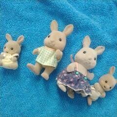（訳あり)シルバニアファミリーうさぎ🐰セット