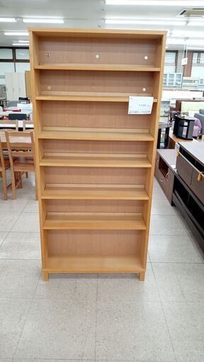 ★ジモティ割あり★  本棚 ライトブラウン H175×D20.5×W79.5 クリーニング済み TJ7233