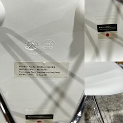 ★ハーマンミラー イームズチェア★ Herman Miller Eames プラスティック ホワイト シェルチェア 2008年 定価約６万５千円の画像