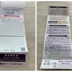 【お取引完了】テアトル 株主優待券 テアトル系列 映画招待券1枚...