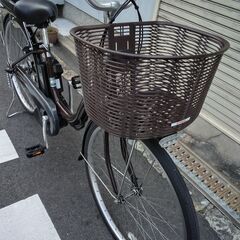 [YAMAHA]PAS Natura(パス ナチュラ)26吋 電動アシスト自転車 12.3Ahバッテリー+充電器+キー3本(ブラウン)の画像