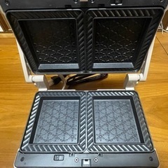 【美品】 BRUNO ブルーノ ホットサンドメーカー　ダブル　グレージュ　グリルの画像