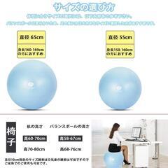 バランスボール 55cm 空気入れ付きの画像
