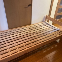 【無印良品】無料ベッドフレーム（シングルサイズ）※月内にお譲り先...