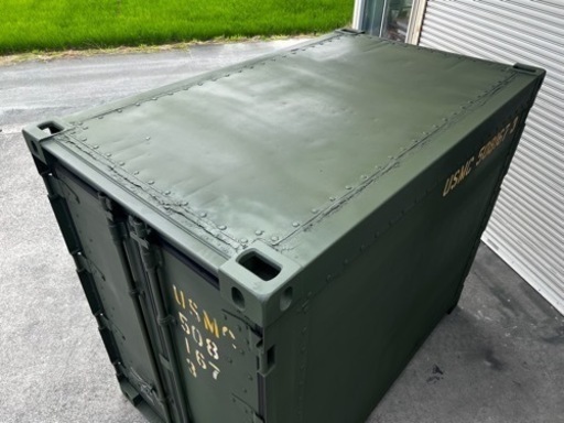 米軍放出品アルミ製
コンテナ