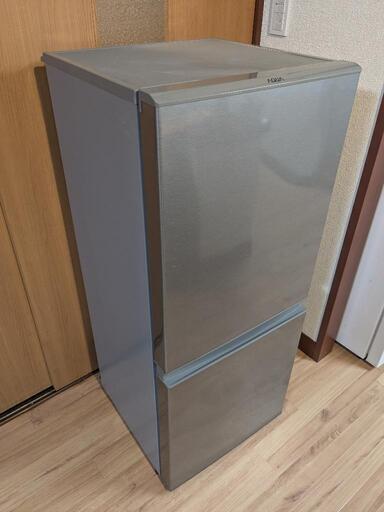 ■　冷蔵庫、2ドア冷蔵庫、AQUA、126L、2019年、シルバー、山梨県甲斐市