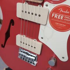 Squier by  Fender Paranormal Cabronita Telecaster Thinline Fiesta Redの画像