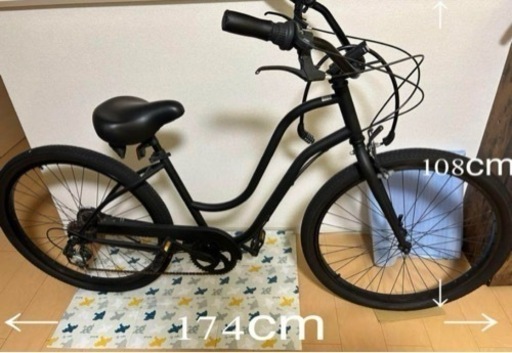 ビーチクルーザー 自転車 マットブラック