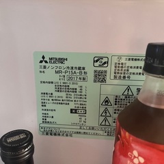 三菱　2017年製　冷蔵庫の画像