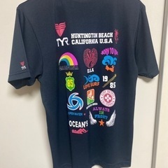 men'sTシャツ TYR（ティア）黒（半袖）（Lサイズ）【お値...