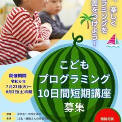 夏休みこどもプログラミング短期講座