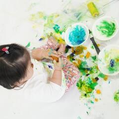 夏休み企画★ 赤ちゃんから出来る寒天あそび