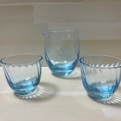 冷酒セット 小樽北一ガラス ぐい呑み グラス 徳利