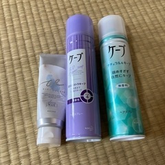 ヘアワックス　ヘアスプレー　