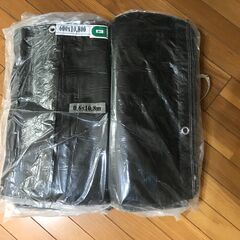 『ネット決済・配送可』1枚500円☆彡防炎メッシュシート 黒 600mm×10800mm&白シートの画像
