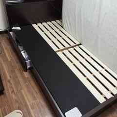 家具 ベッド　ニトリ　セミダブル　ベッド　マットレス付き