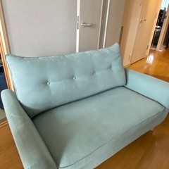 【7月末まで】ニトリ2掛けソファ_グリーン