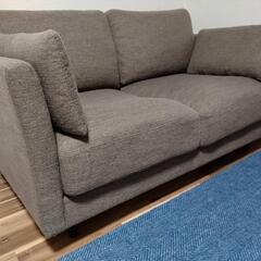 ニトリ 2人用布張りソファ ダークモカ