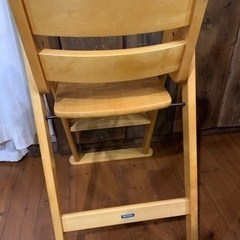 KATOJI カトージ ハイチェア ベビーチェア 安全ベルト付き 木製の画像