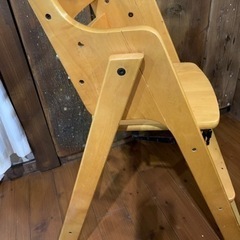 KATOJI カトージ ハイチェア ベビーチェア 安全ベルト付き 木製の画像