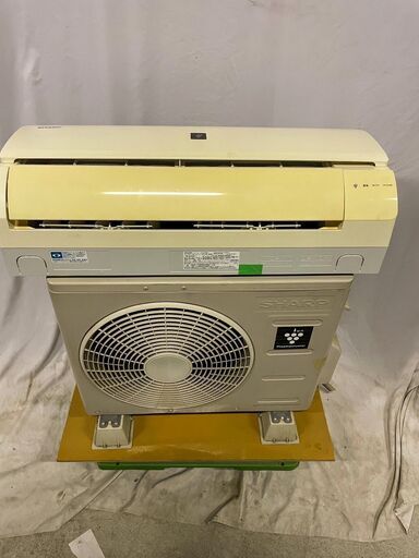 SHARP エアコン 室内機AY-C22DH/室外機AU-C22DHY 2013年製　プラズマクラスター7000 DHシリーズ エアコン