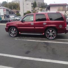 02yエスカレード　希少ワインレッド　ギブソンマフラーの画像