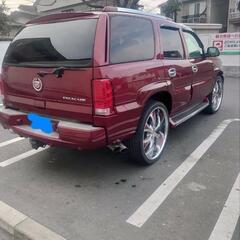 02yエスカレード　希少ワインレッド　ギブソンマフラーの画像