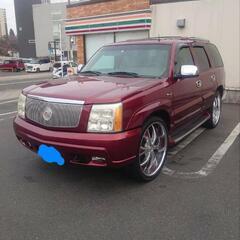 02yエスカレード　希少ワインレッド　ギブソンマフラーの画像