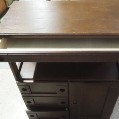 キッチン収納、レンジ台、小物入れ、６０x３０x８０、収納家具の画像