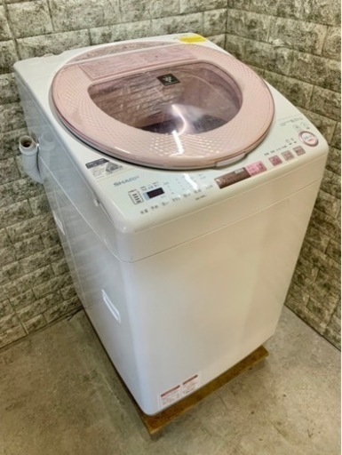 大阪送料無料★3か月保証★洗濯機★シャープ★2017年★8kg★ES-TX8A-P★S-80