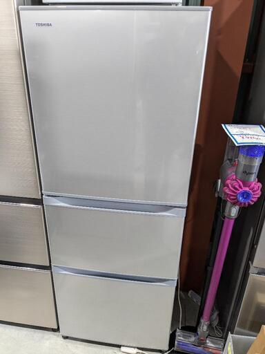 TOSHIBA  330L 3ドア冷凍冷蔵庫　GR-K33S(S) 2018年製