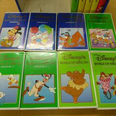 ◆お引取り限定/三重県/値引不可(値引きコメント返信不可)◆Disney ディズニー WORLD OF ENGLISH VHS ビデオ 13本 [G-82]の画像