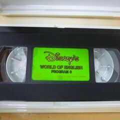 ◆お引取り限定/三重県/値引不可(値引きコメント返信不可)◆Disney ディズニー WORLD OF ENGLISH VHS ビデオ 13本 [G-82]の画像