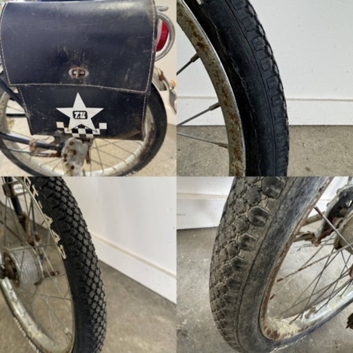 628(S)★岐阜発　△ツノダ/YOUNG GT△20インチ/昭和レトロ/5段変速/サイドバック付き/走行確認/自転車/サビ有り/現状品　R6.6/28★