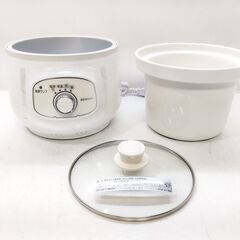 未使用 IRIS OHYAMA スロークッカー PSC-20K 2019年製 電気鍋 調理家電 陶器鍋　/HJ-0235 2F北の画像