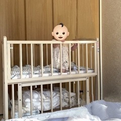 ベビーベッド ミニ ポム ヌーベルの画像